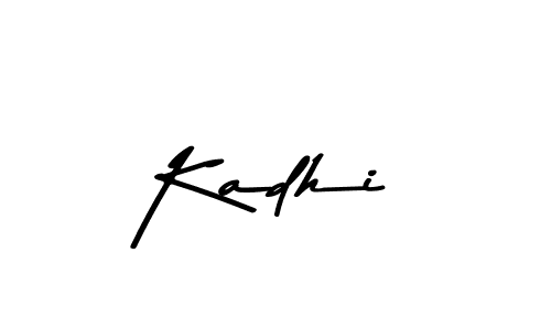 This is the best signature style for the Kadhi name. Also you like these signature font (Asem Kandis PERSONAL USE). Mix name signature. Kadhi signature style 9 images and pictures png