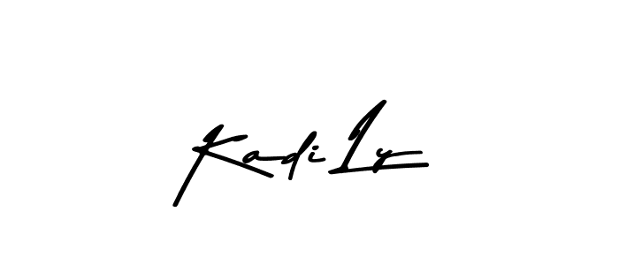 You should practise on your own different ways (Asem Kandis PERSONAL USE) to write your name (Kadi Ly) in signature. don't let someone else do it for you. Kadi Ly signature style 9 images and pictures png