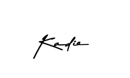 Make a beautiful signature design for name Kadie. With this signature (Asem Kandis PERSONAL USE) style, you can create a handwritten signature for free. Kadie signature style 9 images and pictures png