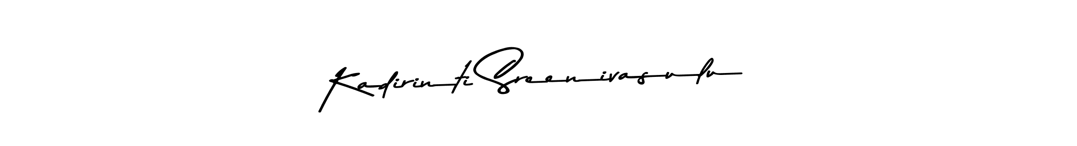 Asem Kandis PERSONAL USE is a professional signature style that is perfect for those who want to add a touch of class to their signature. It is also a great choice for those who want to make their signature more unique. Get Kadirinti Sreenivasulu name to fancy signature for free. Kadirinti Sreenivasulu signature style 9 images and pictures png