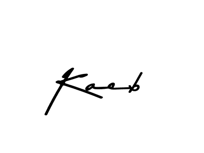 Use a signature maker to create a handwritten signature online. With this signature software, you can design (Asem Kandis PERSONAL USE) your own signature for name Kaeb. Kaeb signature style 9 images and pictures png