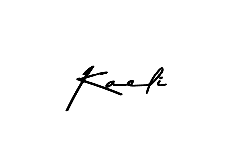 Create a beautiful signature design for name Kaeli. With this signature (Asem Kandis PERSONAL USE) fonts, you can make a handwritten signature for free. Kaeli signature style 9 images and pictures png