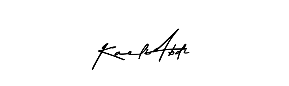 Here are the top 10 professional signature styles for the name Kaeli Abdi. These are the best autograph styles you can use for your name. Kaeli Abdi signature style 9 images and pictures png