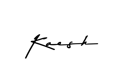 Design your own signature with our free online signature maker. With this signature software, you can create a handwritten (Asem Kandis PERSONAL USE) signature for name Kaesh. Kaesh signature style 9 images and pictures png