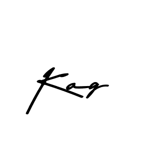 Design your own signature with our free online signature maker. With this signature software, you can create a handwritten (Asem Kandis PERSONAL USE) signature for name Kag. Kag signature style 9 images and pictures png