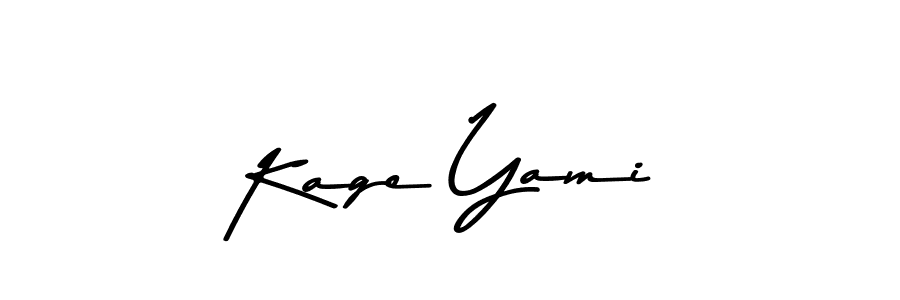 Use a signature maker to create a handwritten signature online. With this signature software, you can design (Asem Kandis PERSONAL USE) your own signature for name Kage Yami. Kage Yami signature style 9 images and pictures png