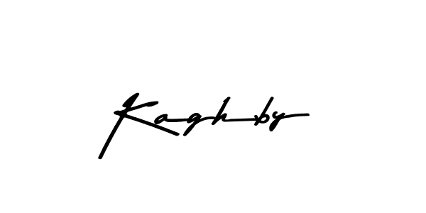 Make a beautiful signature design for name Kaghby. With this signature (Asem Kandis PERSONAL USE) style, you can create a handwritten signature for free. Kaghby signature style 9 images and pictures png
