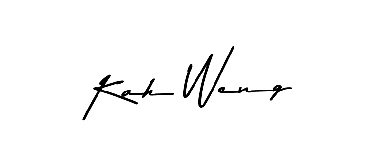 How to make Kah Weng signature? Asem Kandis PERSONAL USE is a professional autograph style. Create handwritten signature for Kah Weng name. Kah Weng signature style 9 images and pictures png