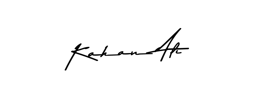 Make a beautiful signature design for name Kahan Ali. With this signature (Asem Kandis PERSONAL USE) style, you can create a handwritten signature for free. Kahan Ali signature style 9 images and pictures png