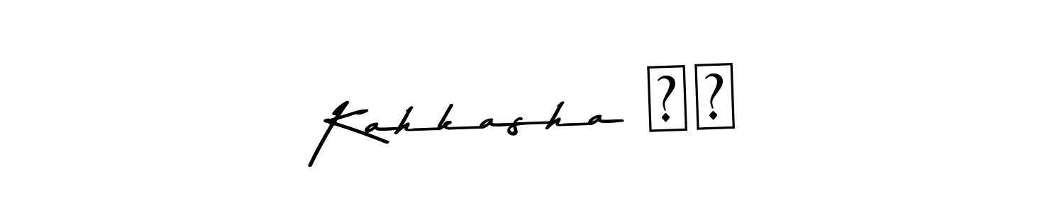 Similarly Asem Kandis PERSONAL USE is the best handwritten signature design. Signature creator online .You can use it as an online autograph creator for name Kahkasha ❤️. Kahkasha ❤️ signature style 9 images and pictures png