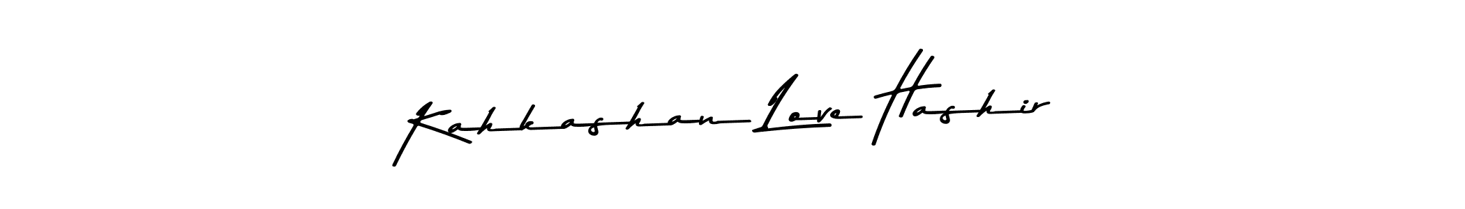 Create a beautiful signature design for name Kahkashan Love Hashir. With this signature (Asem Kandis PERSONAL USE) fonts, you can make a handwritten signature for free. Kahkashan Love Hashir signature style 9 images and pictures png