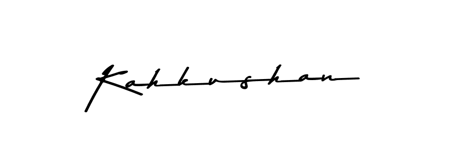Create a beautiful signature design for name Kahkushan. With this signature (Asem Kandis PERSONAL USE) fonts, you can make a handwritten signature for free. Kahkushan signature style 9 images and pictures png