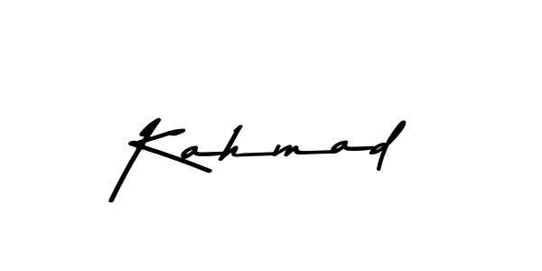 Use a signature maker to create a handwritten signature online. With this signature software, you can design (Asem Kandis PERSONAL USE) your own signature for name Kahmad. Kahmad signature style 9 images and pictures png