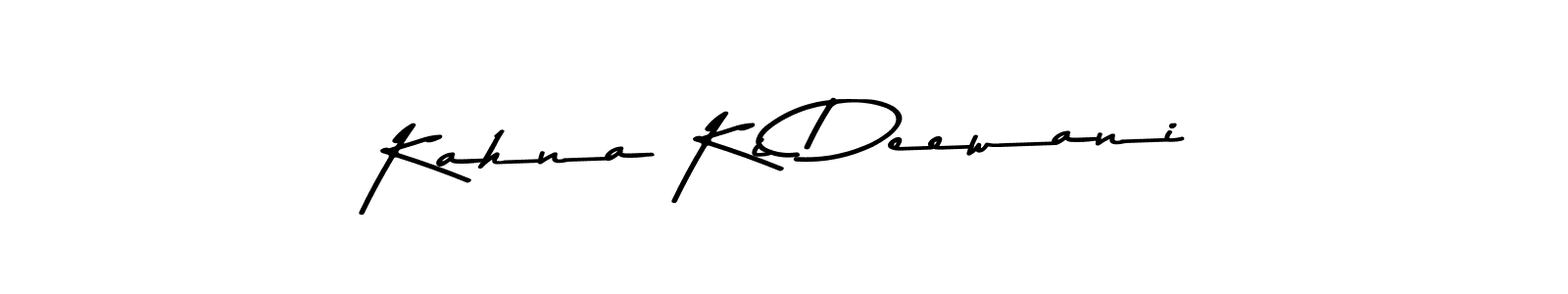 The best way (Asem Kandis PERSONAL USE) to make a short signature is to pick only two or three words in your name. The name Kahna Ki Deewani include a total of six letters. For converting this name. Kahna Ki Deewani signature style 9 images and pictures png