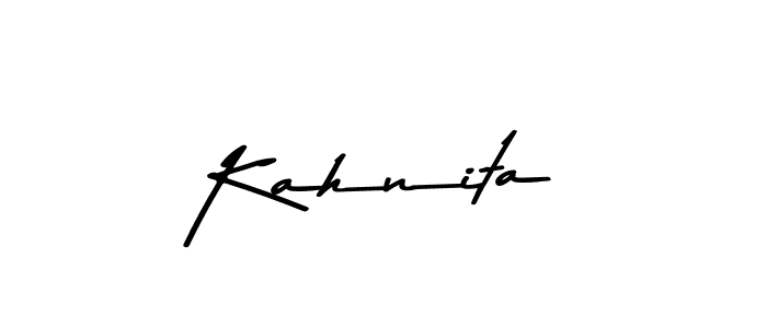 This is the best signature style for the Kahnita name. Also you like these signature font (Asem Kandis PERSONAL USE). Mix name signature. Kahnita signature style 9 images and pictures png