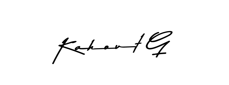 How to Draw Kahout G signature style? Asem Kandis PERSONAL USE is a latest design signature styles for name Kahout G. Kahout G signature style 9 images and pictures png