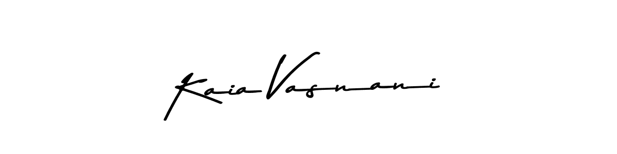 Create a beautiful signature design for name Kaia Vasnani. With this signature (Asem Kandis PERSONAL USE) fonts, you can make a handwritten signature for free. Kaia Vasnani signature style 9 images and pictures png