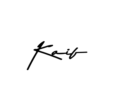 How to make Kaif name signature. Use Asem Kandis PERSONAL USE style for creating short signs online. This is the latest handwritten sign. Kaif signature style 9 images and pictures png