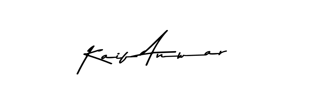 if you are searching for the best signature style for your name Kaif Anwar. so please give up your signature search. here we have designed multiple signature styles  using Asem Kandis PERSONAL USE. Kaif Anwar signature style 9 images and pictures png