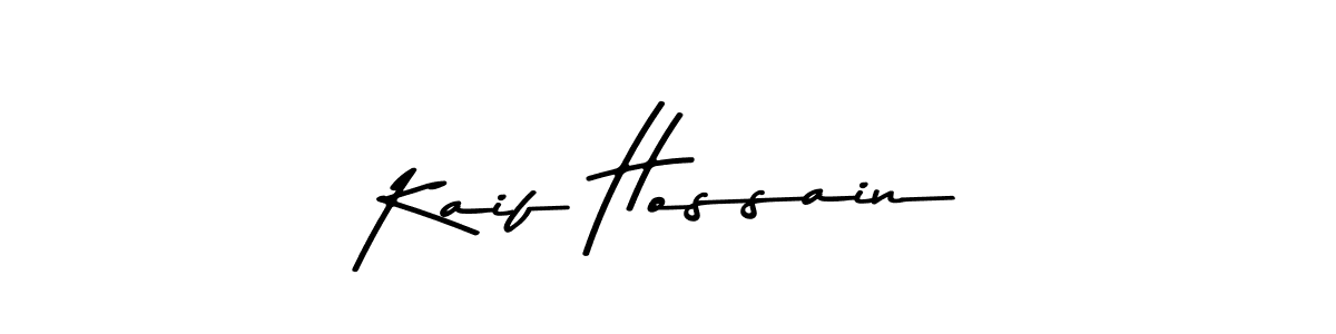 You should practise on your own different ways (Asem Kandis PERSONAL USE) to write your name (Kaif Hossain) in signature. don't let someone else do it for you. Kaif Hossain signature style 9 images and pictures png