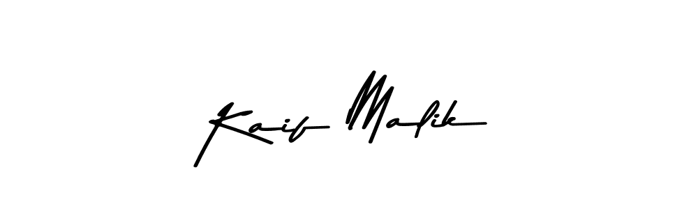 Use a signature maker to create a handwritten signature online. With this signature software, you can design (Asem Kandis PERSONAL USE) your own signature for name Kaif Malik. Kaif Malik signature style 9 images and pictures png
