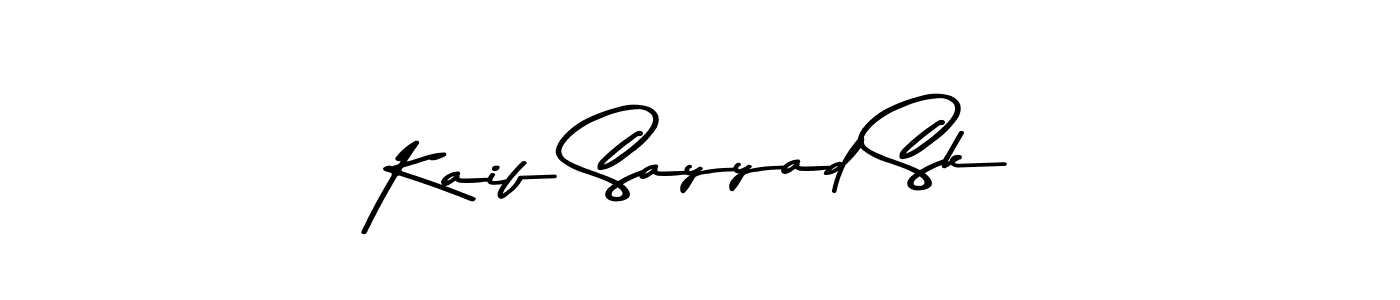 Make a beautiful signature design for name Kaif Sayyad Sk. Use this online signature maker to create a handwritten signature for free. Kaif Sayyad Sk signature style 9 images and pictures png