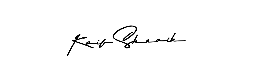 Create a beautiful signature design for name Kaif Sheaik. With this signature (Asem Kandis PERSONAL USE) fonts, you can make a handwritten signature for free. Kaif Sheaik signature style 9 images and pictures png