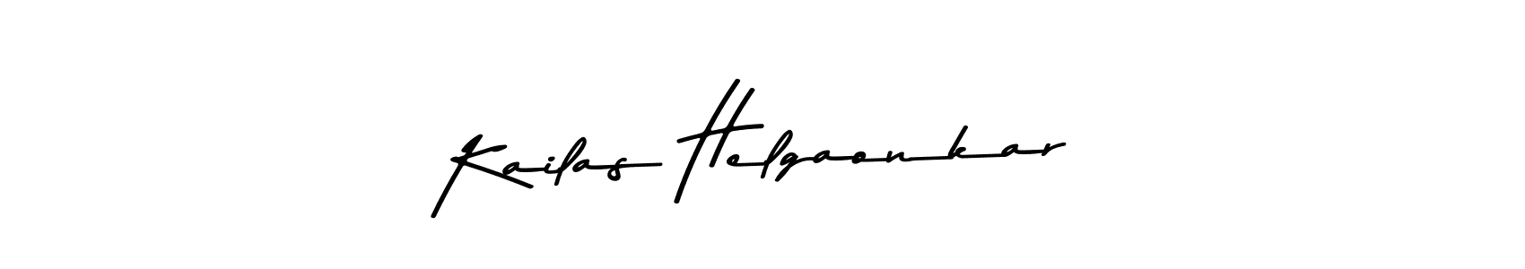 Use a signature maker to create a handwritten signature online. With this signature software, you can design (Asem Kandis PERSONAL USE) your own signature for name Kailas Helgaonkar. Kailas Helgaonkar signature style 9 images and pictures png