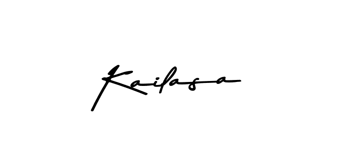 Design your own signature with our free online signature maker. With this signature software, you can create a handwritten (Asem Kandis PERSONAL USE) signature for name Kailasa. Kailasa signature style 9 images and pictures png