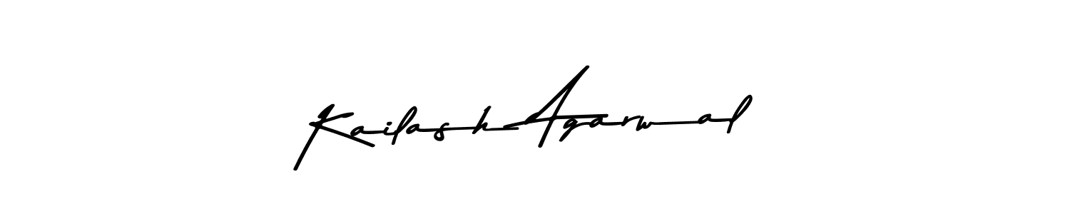 Design your own signature with our free online signature maker. With this signature software, you can create a handwritten (Asem Kandis PERSONAL USE) signature for name Kailash Agarwal. Kailash Agarwal signature style 9 images and pictures png