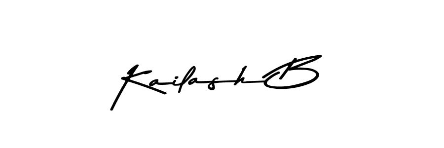 Design your own signature with our free online signature maker. With this signature software, you can create a handwritten (Asem Kandis PERSONAL USE) signature for name Kailash B. Kailash B signature style 9 images and pictures png