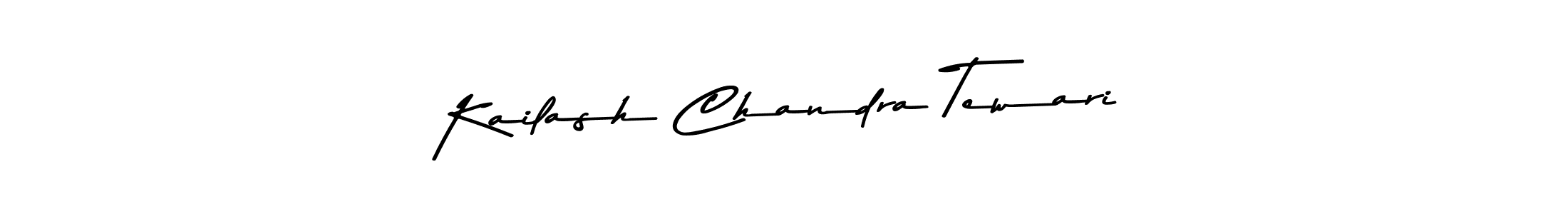 How to make Kailash Chandra Tewari name signature. Use Asem Kandis PERSONAL USE style for creating short signs online. This is the latest handwritten sign. Kailash Chandra Tewari signature style 9 images and pictures png