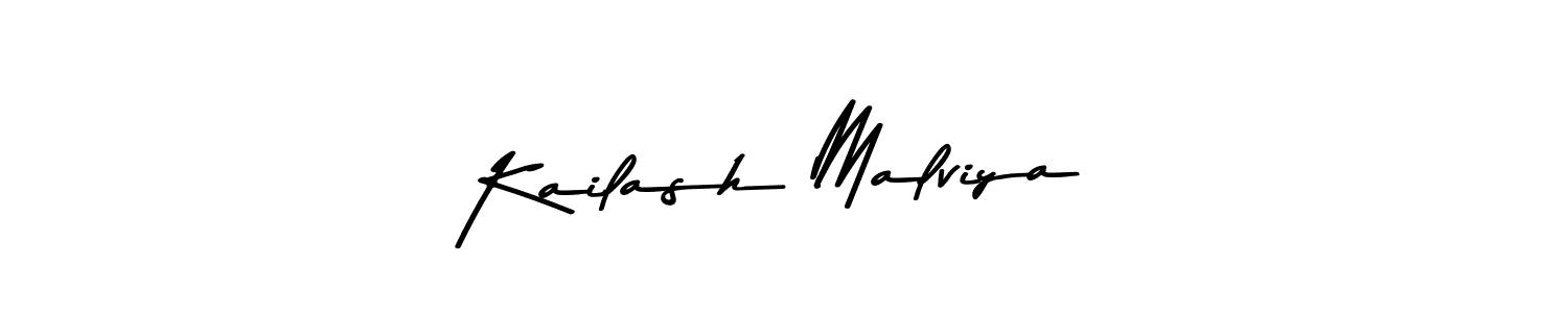 Design your own signature with our free online signature maker. With this signature software, you can create a handwritten (Asem Kandis PERSONAL USE) signature for name Kailash Malviya. Kailash Malviya signature style 9 images and pictures png