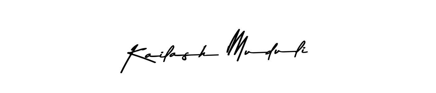 How to make Kailash Muduli signature? Asem Kandis PERSONAL USE is a professional autograph style. Create handwritten signature for Kailash Muduli name. Kailash Muduli signature style 9 images and pictures png