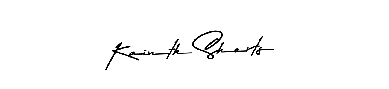How to make Kainth Shorts name signature. Use Asem Kandis PERSONAL USE style for creating short signs online. This is the latest handwritten sign. Kainth Shorts signature style 9 images and pictures png