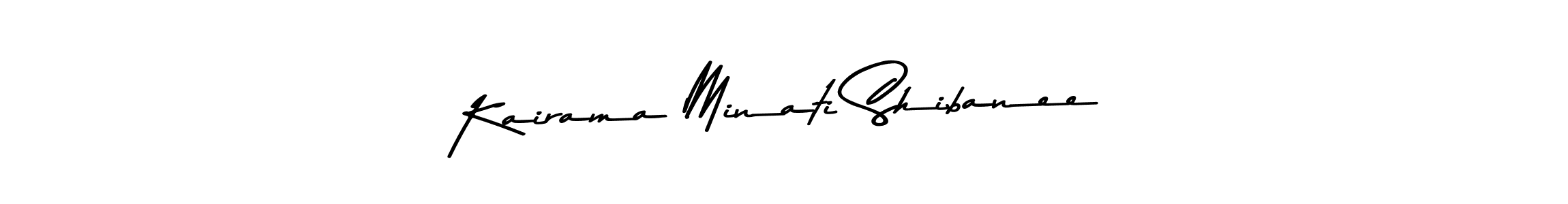 Use a signature maker to create a handwritten signature online. With this signature software, you can design (Asem Kandis PERSONAL USE) your own signature for name Kairama Minati Shibanee. Kairama Minati Shibanee signature style 9 images and pictures png