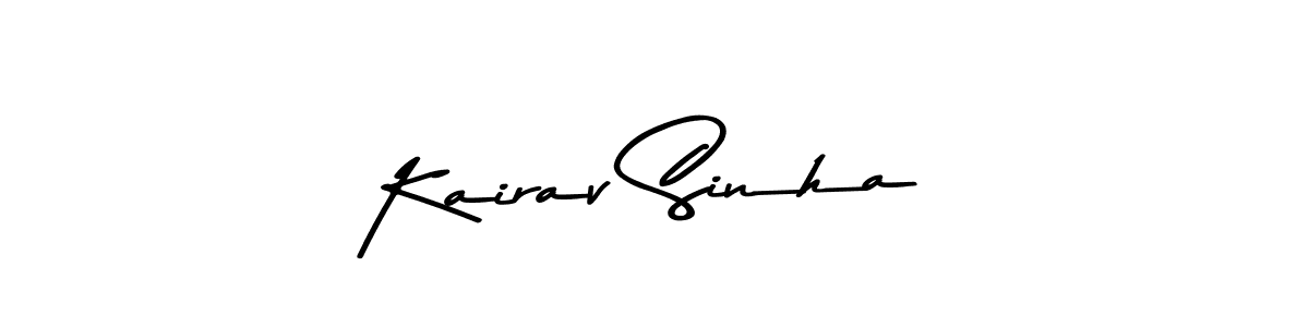 How to make Kairav Sinha signature? Asem Kandis PERSONAL USE is a professional autograph style. Create handwritten signature for Kairav Sinha name. Kairav Sinha signature style 9 images and pictures png