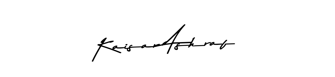 Design your own signature with our free online signature maker. With this signature software, you can create a handwritten (Asem Kandis PERSONAL USE) signature for name Kaisar Ashraf. Kaisar Ashraf signature style 9 images and pictures png