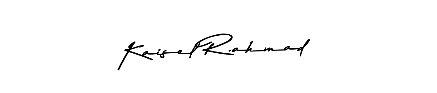 Create a beautiful signature design for name Kaisel R.ahmad. With this signature (Asem Kandis PERSONAL USE) fonts, you can make a handwritten signature for free. Kaisel R.ahmad signature style 9 images and pictures png
