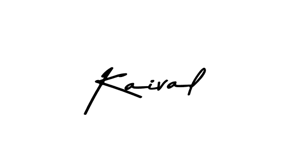 Create a beautiful signature design for name Kaival. With this signature (Asem Kandis PERSONAL USE) fonts, you can make a handwritten signature for free. Kaival signature style 9 images and pictures png