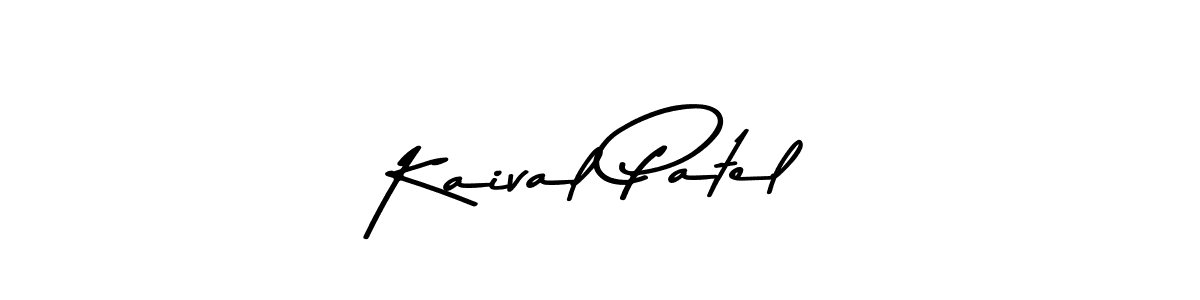 Make a beautiful signature design for name Kaival Patel. With this signature (Asem Kandis PERSONAL USE) style, you can create a handwritten signature for free. Kaival Patel signature style 9 images and pictures png