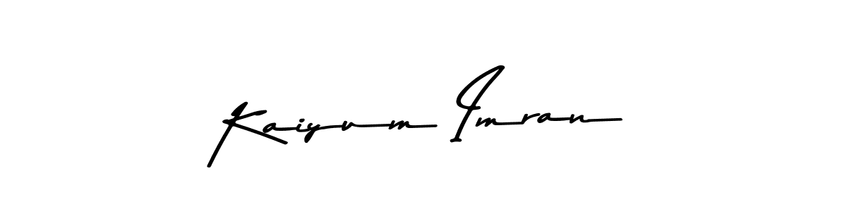 Create a beautiful signature design for name Kaiyum Imran. With this signature (Asem Kandis PERSONAL USE) fonts, you can make a handwritten signature for free. Kaiyum Imran signature style 9 images and pictures png