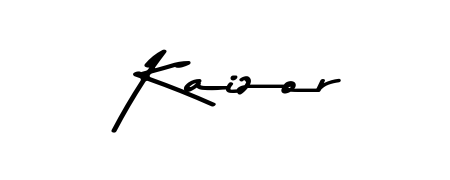 The Asem Kandis PERSONAL USE lettering style adds unique flourish to name Kaizor. Stand out with a custom digital autograph made in seconds. Kaizor signature style 9 images and pictures png