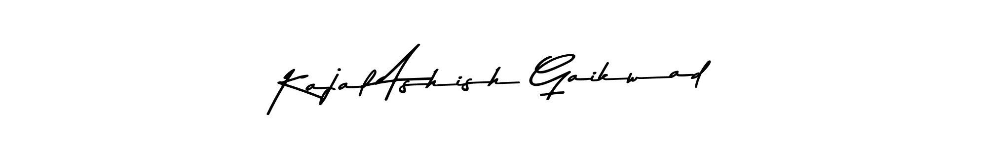 Make a beautiful signature design for name Kajal Ashish Gaikwad. Use this online signature maker to create a handwritten signature for free. Kajal Ashish Gaikwad signature style 9 images and pictures png