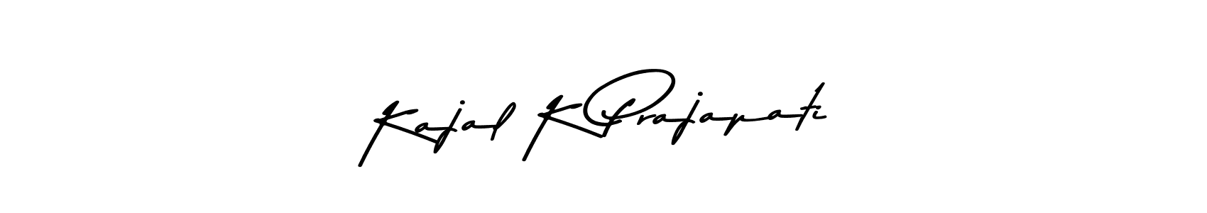 Also we have Kajal K Prajapati name is the best signature style. Create professional handwritten signature collection using Asem Kandis PERSONAL USE autograph style. Kajal K Prajapati signature style 9 images and pictures png