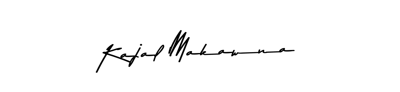 Use a signature maker to create a handwritten signature online. With this signature software, you can design (Asem Kandis PERSONAL USE) your own signature for name Kajal Makawna. Kajal Makawna signature style 9 images and pictures png