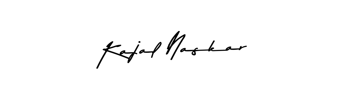 How to make Kajal Naskar name signature. Use Asem Kandis PERSONAL USE style for creating short signs online. This is the latest handwritten sign. Kajal Naskar signature style 9 images and pictures png