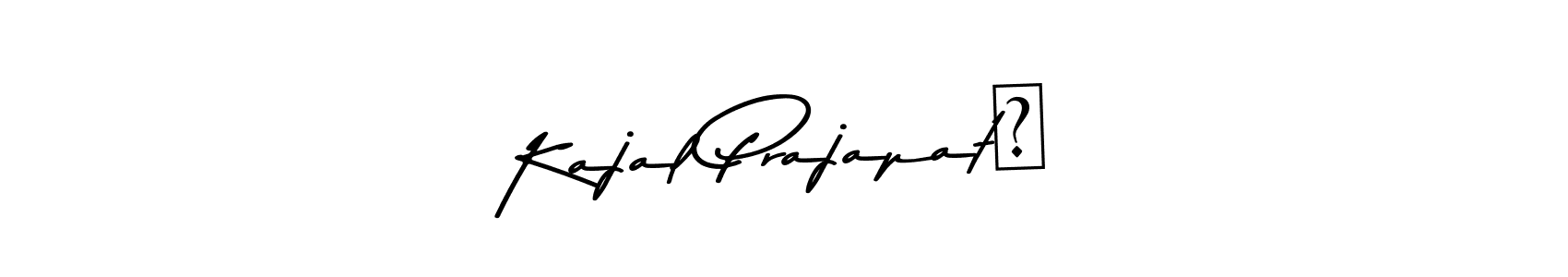 Design your own signature with our free online signature maker. With this signature software, you can create a handwritten (Asem Kandis PERSONAL USE) signature for name Kajal Prajapat।. Kajal Prajapat। signature style 9 images and pictures png