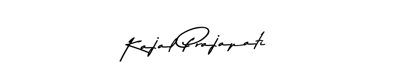 Create a beautiful signature design for name Kajal Prajapati. With this signature (Asem Kandis PERSONAL USE) fonts, you can make a handwritten signature for free. Kajal Prajapati signature style 9 images and pictures png