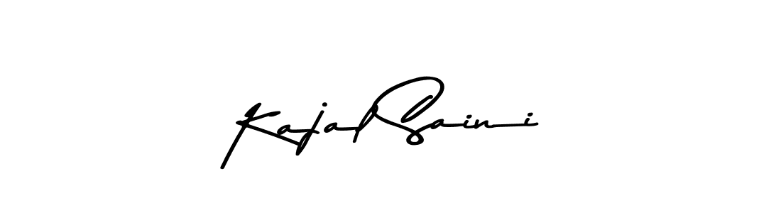 You should practise on your own different ways (Asem Kandis PERSONAL USE) to write your name (Kajal Saini) in signature. don't let someone else do it for you. Kajal Saini signature style 9 images and pictures png